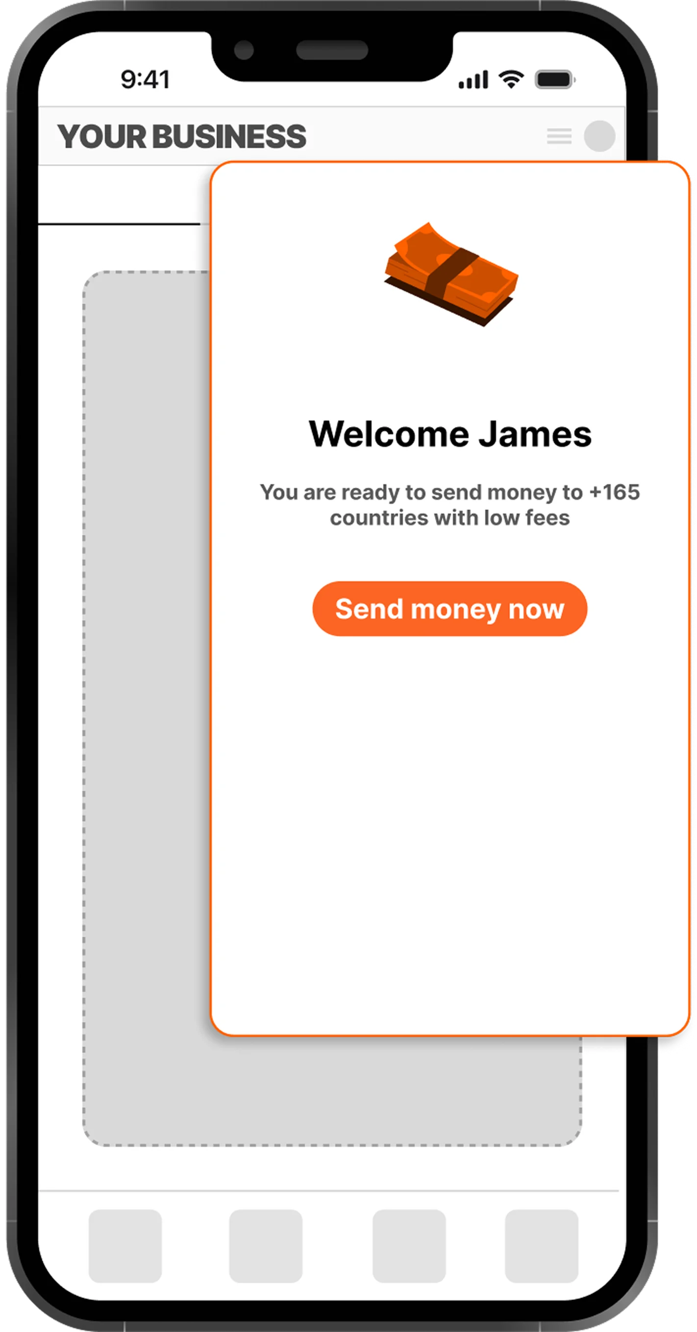 Ria Money Transfer Mobile Interface